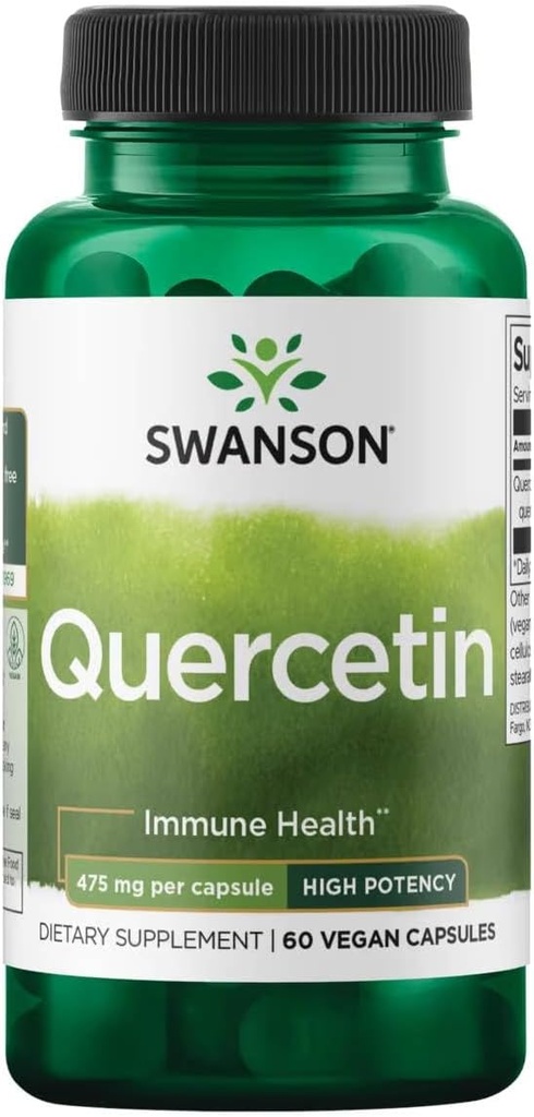 Swanson Quercetine haute puissance - (60 gélules de Veggie)
