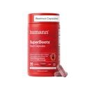 HumanN SuperBeets Capsules de racine de betterave à libération rapide 1000mg, aide à soutenir la production d'oxyde nitrique, la pression artérielle, la santé cardiaque, contient de la poudre de betterave non OGM, des antioxydants étudiés 90 Compte
