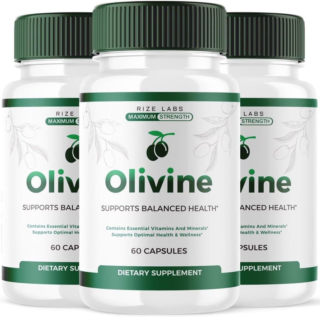 rize labs (3 Pack) Olivine Weight Loss Supplement, Olivine Superfood Capsules pour le bien-être corporel total et un mode de vie sain, Olivine Pills pour Leaner Physique, Olive Vine Reviews (180 Capsules)