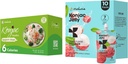 Hethstia Konjac Jelly Lychee Flavor avec collagène Peptides 10 Packs et Konjac Spaghetti Sans gluten 12 Packs Basse calories, Keto, Sans sucre, Aliments sains