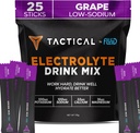 Fluid Tactical - Paquets de poudre d'électrolyte, Accélérer la réhydratation, Sucre faible, Mélange de boisson d'électrolyte, Prévenir la déshydratation, Éliminer les crampes