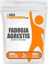 BulkSupplements.com Poudre d'extrait de Fadogia Agresti - Supplément de Fadogia Agresti, Fadogia Agresti 600mg - pour booster l'énergie, sans gluten, 600mg par portion, 1kg (2,2 lbs) (paquet de 1)