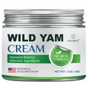 Crème de Yam sauvage pour l'équilibre hormonal, Crème de Yam sauvage biologique pour les femmes pour les flashs chauds et les sueurs de nuit Ménopause Relief, 2 oz