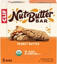 CLIF Nut Butter Bar - Beurre d'arachide - Barres d'énergie remplies - Non-OGM - USDA Organic - Plant-Based - Faible glycémique - 1,76 oz (5 pack)