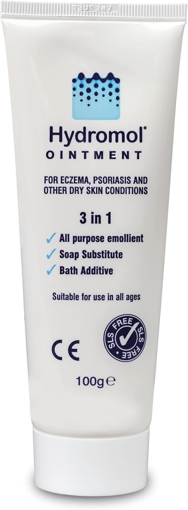 Onguent 100g Tube pour la prise en charge de la dermatite, de l'eczéma, du psoriasis et d'autres affections cutanées sèches, (paquet de 1)