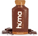 Huma Chia Gel d'énergie, chocolat, 12 gels, 25 mg de caféine - Première nutrition sportive pour l'exercice d'endurance
