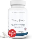 Dr. Westin Childs Thyro Biotic.Probiotique pour les femmes - Soutien Thyroïde, Digestive Health & Hormones. Saccharomyces boulardii, Bacillus coagulans, lactobacillus & bifido 60 Million CFU.