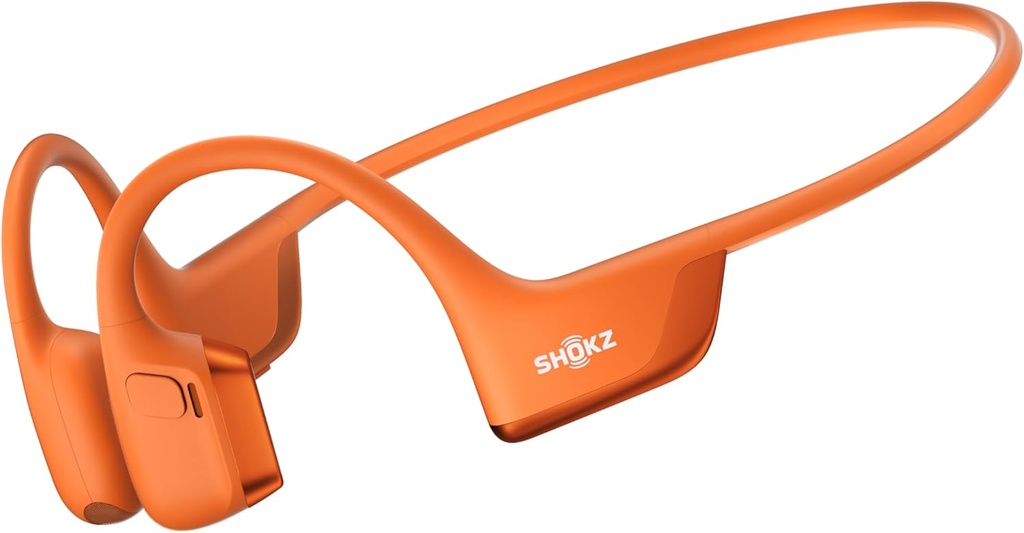 SHOKZ Nouveau OpenRun Pro 2 - Casques de sport Open-Ear, Conduction osseuse - avec bande réfléchissante - Résistant à la sueur, casque d'entraînement - Sécurisation, sans fil, confortable Fit-Deep Basse et Smart Mic App
