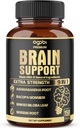 agobi 9in1 Supplément de soutien au cerveau - mélangé avec Ashwagandha, Panax Ginseng, Gotu Kola, Ginkgo Biloba, Black Pepper & More - Précision, Focus, Memory & Energy Booster - 150 capsules pendant 5 mois
