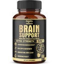 agobi 9in1 Supplément de soutien au cerveau - mélangé avec Ashwagandha, Panax Ginseng, Gotu Kola, Ginkgo Biloba, Black Pepper & More - Précision, Focus, Memory & Energy Booster - 150 capsules pendant 5 mois