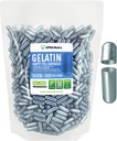 XPRS Nutra Size 00 Capsules vides - 1000 Capsules de gélatine vides de compte - Remplissage de la gélule de bricolage - Bouchons de gel de pilules rechargeables pour suppléments de bricolage (Argent)