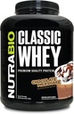 NutraBio Classic Whey Protein Poudre- Profile d'acide amino plein spectre - Pas de remplissage, Couleurs artificielles, Préservatifs - Faible indice glycémique - Chocolate Milkshake, 5 livres