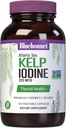 Bluebonnet Nutrition Atlantic Sea Kelp Iodine 225 mcg - Production biologique américaine Sea Kelp - Projet non-OGM Vérifié, sans gluten, sans soja, sans produits laitiers - 120 capsules végétales
