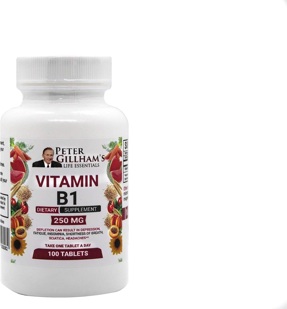 Peter's Choice B1 Comprimés Complément alimentaire (B1 250 mg, 100 comprimés)