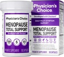 Supplément probiotique de la ménopause de médecin pour les femmes - soutient l'équilibre hormonal, les éclairs chauds, les sueurs nocturnes, la gestion du poids, le bluffage et la santé des vautours - avec Cohosh noir, Resveratrol+ - 90ct
