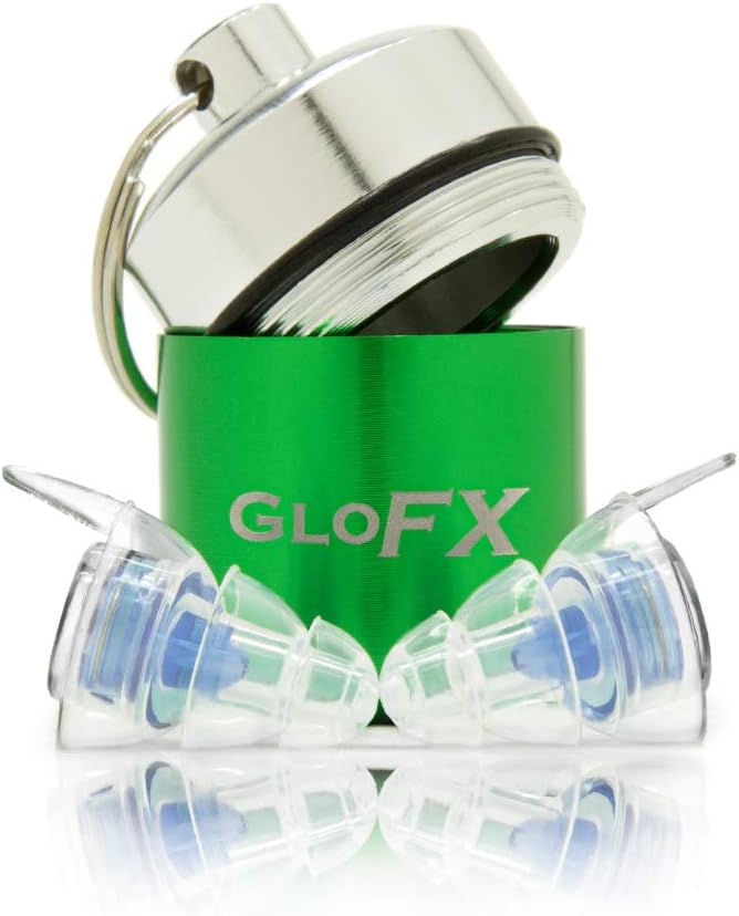 Plugs d'oreille Glofx - Confortable protection auditive pour les événements musicaux Concerts et festivals - Musician Noise Cancelling Earplugs Reusable High Fidelity