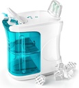 Dual Powered Nasal Irrigation System,Auto-nettoyage et automatique Machine de collecte des déchets,Rinçage de sinus pour différents symptômes nasaux, Nez Cleaner Machine avec 18 Capsules Saline