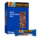 KIND Protein Snack Bar, noix de chocolat foncé, collations saines, sans gluten, 12g de protéines végétales, 12 Nombre