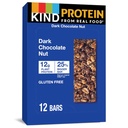 KIND Protein Snack Bar, noix de chocolat foncé, collations saines, sans gluten, 12g de protéines végétales, 12 Nombre