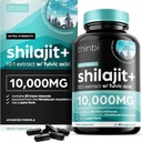 Thinbi Pure Himalayan Shilajit Capsules organiques avec acide fulvic et minéraux traces - 90 Compte