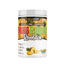 Musclesport Fruits & Verts - Suppléments de fruits, de légumes et d'antioxydants, y compris l'herbe de blé et la spiruline, la fibre et les probiotiques ajoutés - 30 portions (Pineapple Splash)