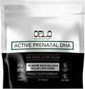 Orlo PRENATAL DHA - Supplément Prénatal DHA Omega 3 - Triple Strength Omega3s - Vegan DHA & EPA - Algae Omega-3 Oil - soutient le développement du cerveau pendant la grossesse et l'allaitement (60 Mini Softgels)