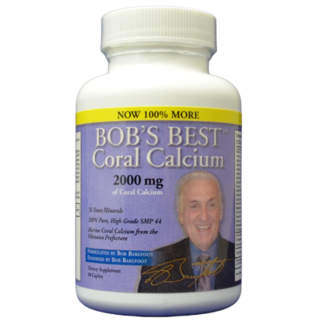 Meilleur Calcium de corail de Bob, 2000 mg, 90 caplets