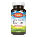 Carlson - Enzymes digestifs naturels, aide digestive #34 avec protéase, Amylase et lipase, support digestif, absorption nutritive et bien-être optimal, 100 comprimés