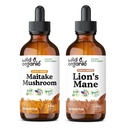 Teinture de champignons sauvage et biologique 4 fl oz & Lion's Mane Teinture 4 fl oz