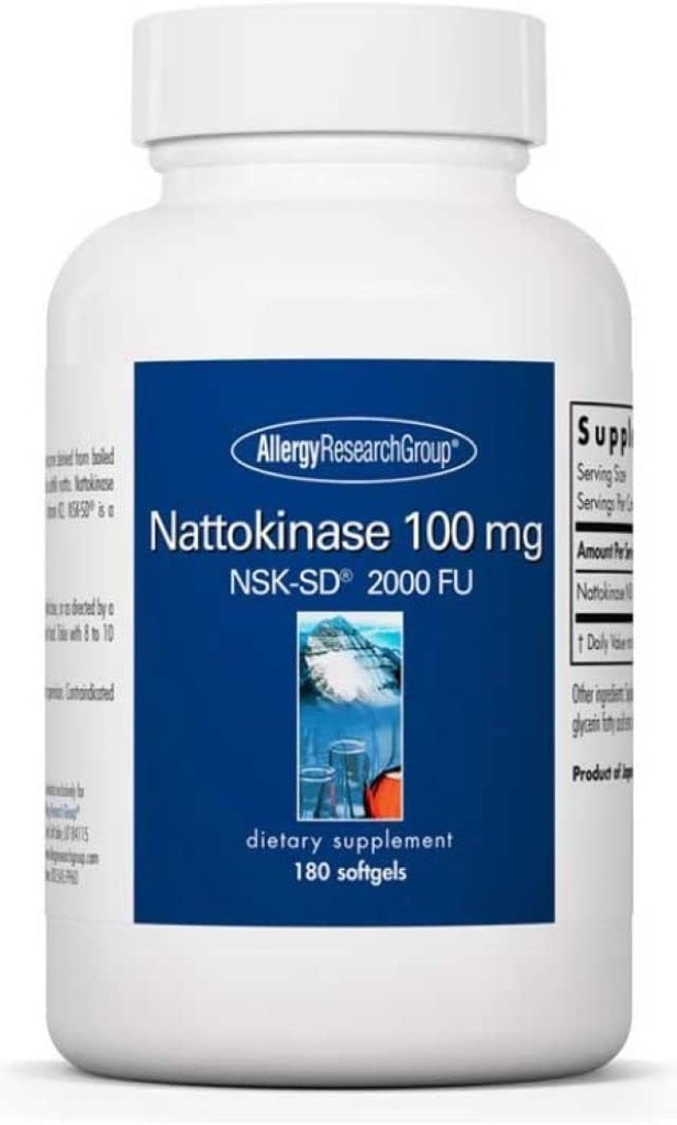Groupe de recherche sur les allergies Nattokinase 100mg 180sg