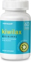 NANOWELL Kiwilax Original 60 Capsules - soutient les mouvements sains de Bowel, la santé digestive et l'élimination naturelle - doux et sûr avec Magnésium et Kiwi mélange propriétaire, 60 jours d'approvisionnement