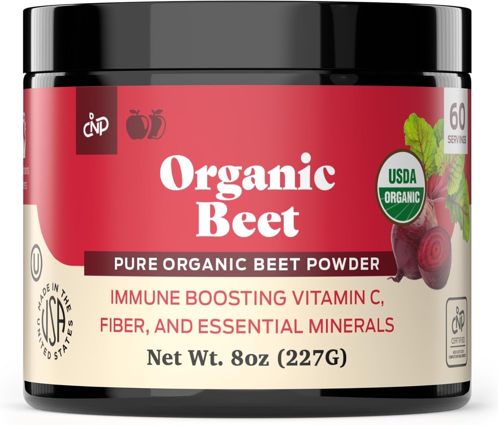Pure Organic Beet Root Powder Supplement - 8oz 60 Serving Pure Organic Beetroot Juice Powder & Bulk Raw Concentrate