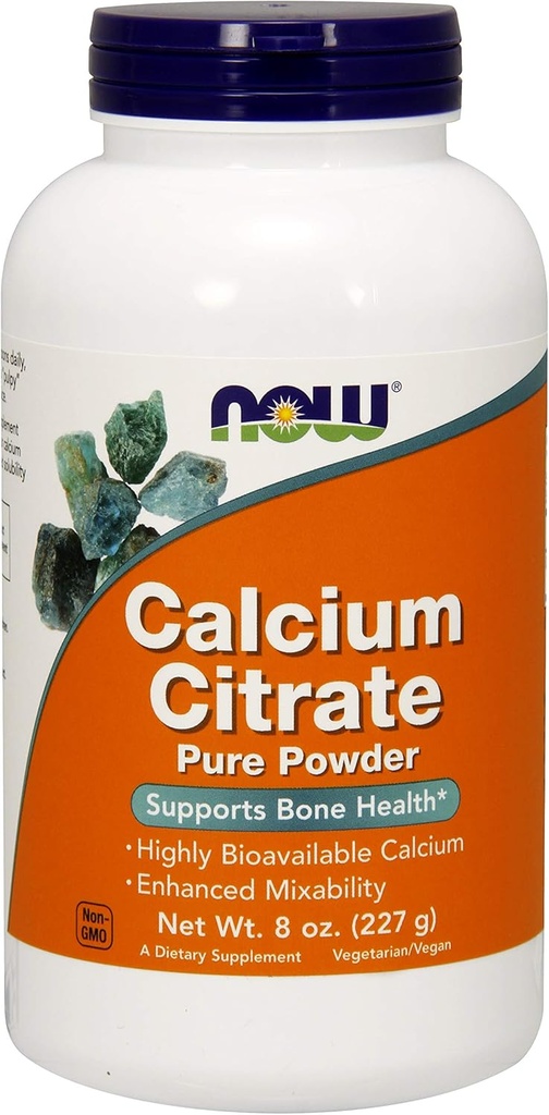Calcium Citrate Powder Now Foods 8 oz Powder