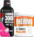 PROSUPPS L-Carnitine 3000 Stimulant shots liquides libres (31 portions, fruits dragons) et thermograissant poudre thermogénique (25 portions, mangue fondue)