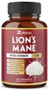 Zolotus 11 en 1 Lions Mane Mushroom Capsules, 3 mois avec Cordeyceps, Reishi, Ashwagandha, Panax Ginseng - 90 capsules