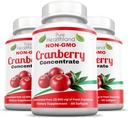 Non-GMO Cranberry Concentrated from 12,600mg - Triple Strength Softgels - Easy to Swallow Pills for Men & Women, 3 Bottles