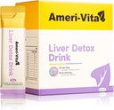 Liquid Liver Detox Drink Supplement - Milk Thistle & Artichoke Extracts with Turmeric & Inositol - Natural Liver Health Support - Sugar-Free, Non-GMO, Peach Flavor - 30 Sachets