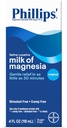 Phillips' Milk of Magnesia, Laxative, Original, 4 Ounce (Pack of 6) - Packaging May Vary