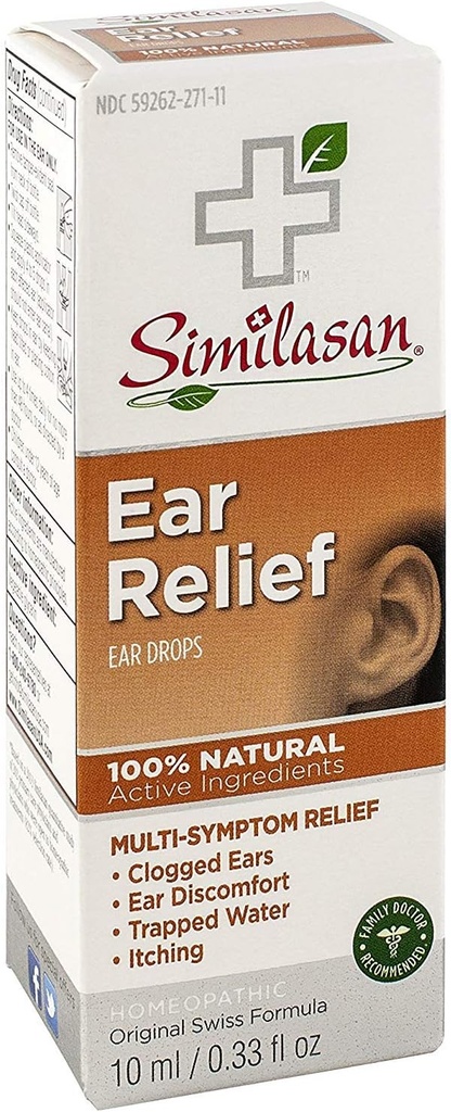 Similasan Earache Relief Ear Drops 10 ml (3 pack)