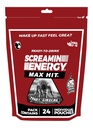 Scremin Energy Max Hit - Coups d'énergie extra-fort avec Ginseng & Caféine - 100% B-1, B-2, B-3, B-6, B-7 et B12 Coffee Mocha, 24 Compte