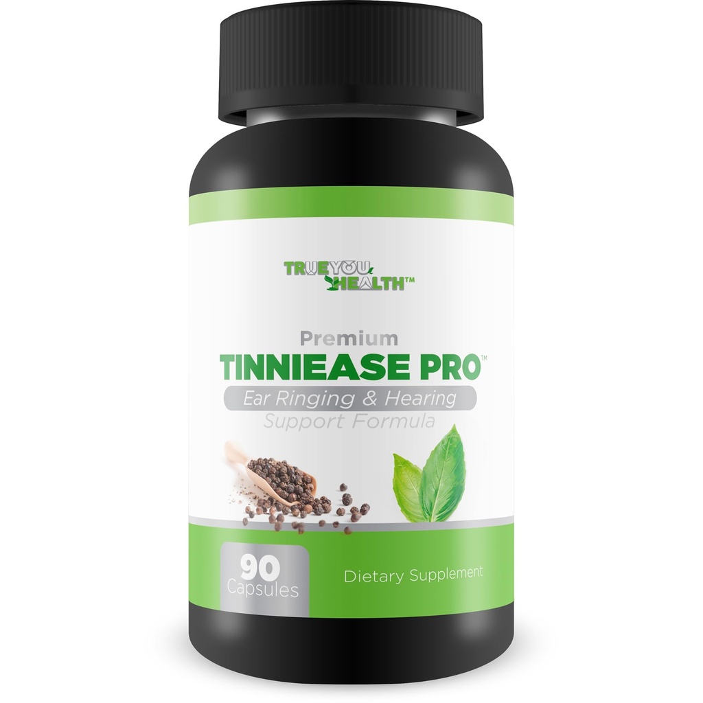 Tinniease Pro - Notre meilleure formule de sonnerie et de soutien de l'ouïe - Herbal Ear Ringing Remedy - Soulagement de l'oreille pour les oreilles - Pilules de soulagement de l'oreille - Pilules de sonnerie - Traitement des oreilles de sonnerie