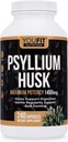 PSYLLIUM Husk Capsules - Supplément de fibre de psyllium premium - Promotion de la santé et de la régularité intestinales - 100% de fibre soluble naturelle 1450mg par portion - 240 capsules