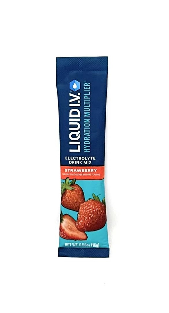 Multiplieur d'hydratation I.V. liquide, boîtes de 30 bâtons, fraise (2 paquets)