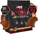 LABRADA Hydro 100% pur hydrolysé poudre de lactosérum, sans lactose, glutamine, lactosérum le plus rapide disponible, mélange instantané, goût délicieux 45 portions 4lb (beurre de peanut)