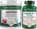 Ensemble de produits de pureté - JointGel (Berry Flavor) + Ultimate HA Joint Gel Berry Powder (Bioactive Collagen Peptides + MSM) - Ultimate H.A. (BioCell Collagen, Quercetin, Hyaluronique Acid + More)