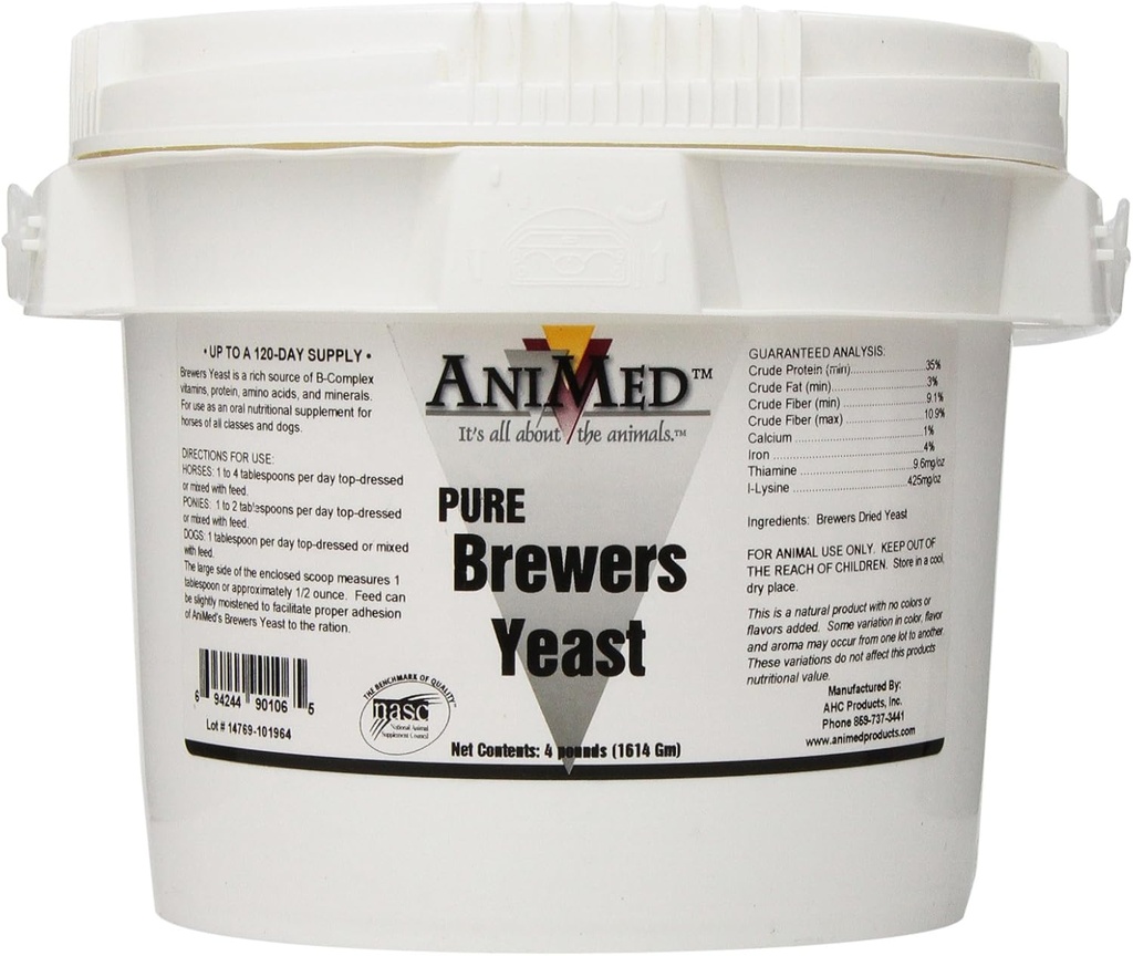 Supplément de levure Brewers de cheval - 4 Lbs