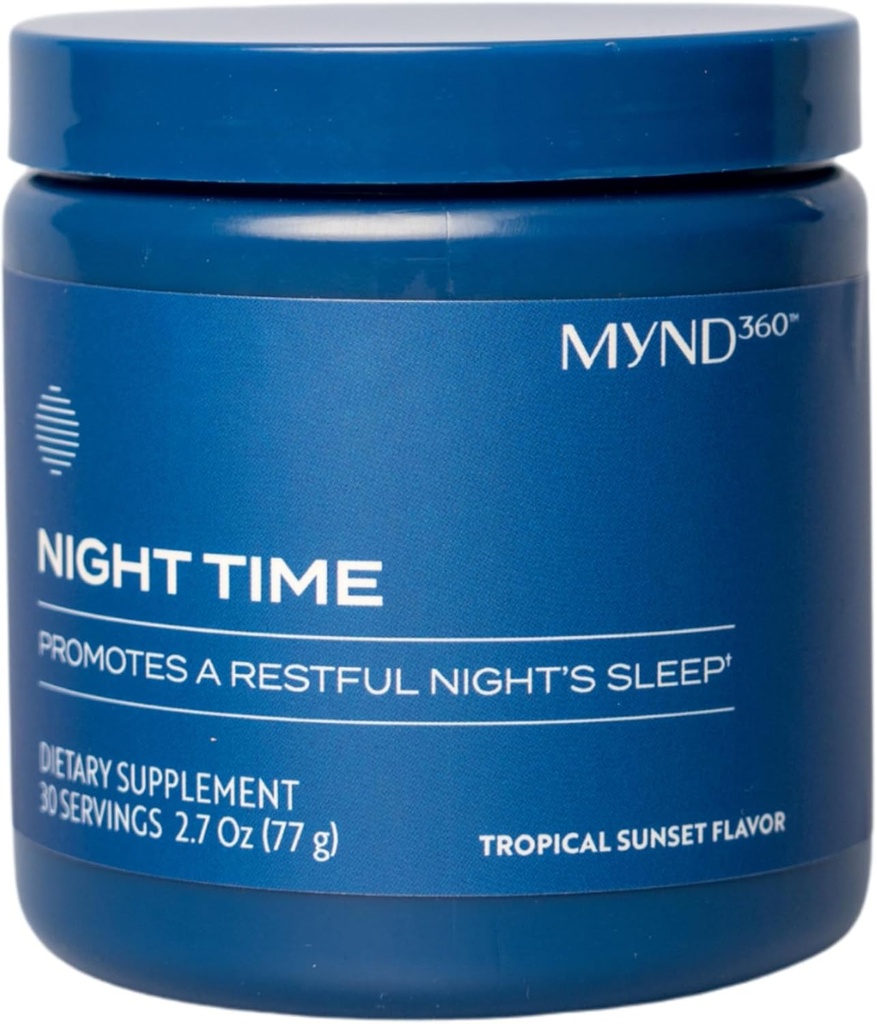 Nu Skin MYND360 Night Time Sleep Aid (Aide au sommeil de nuit) Magnésium et melatonine Supplément de sommeil (Powder) Magnésium Citrate de magnésium (Powder) Promote le repos (Sleep)