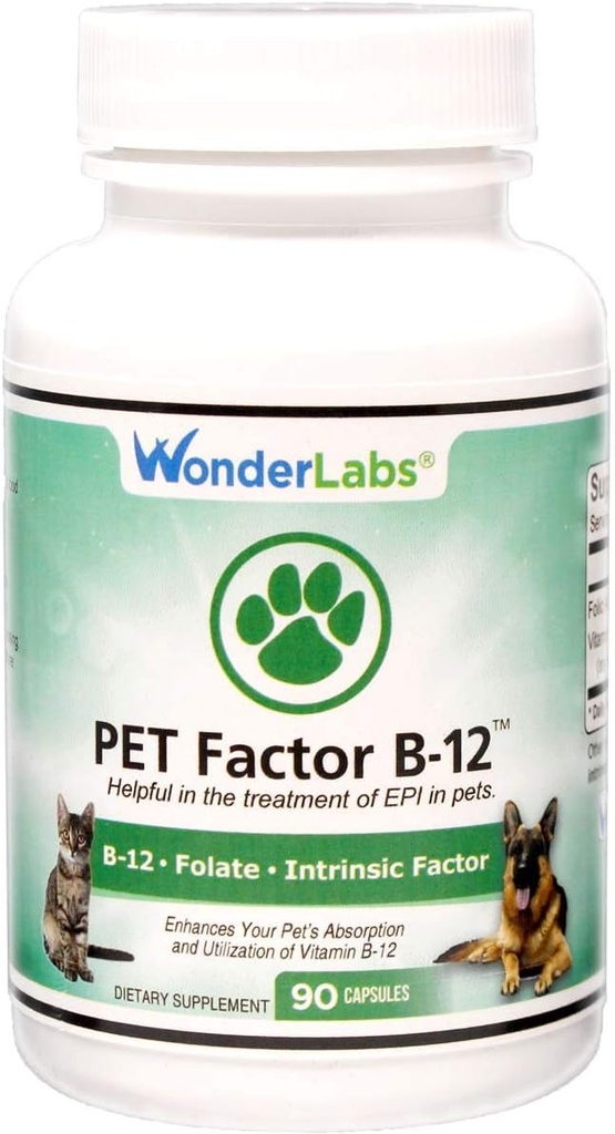 Wonder Laboratories Animaux de compagnie Facteur B-12: Vitamine B-12 dans la forme méthylcobalamine.