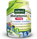 ESSENTIELS DE NATURE Melatonin 10mg , libération immédiate et prolongée , livraison avancée de cyclosomes liposomique , sans OGM , sans gluten , végétarien 60 comprimés