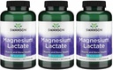 Lactate de magnésium de Swanson - Supplément minéral favorisant le soutien de la santé musculaire et osseuse - Forme minérale de lactate sans lactose pour l'absorption douce - (120 capsules, 84mg chacune) 3 boîtes
